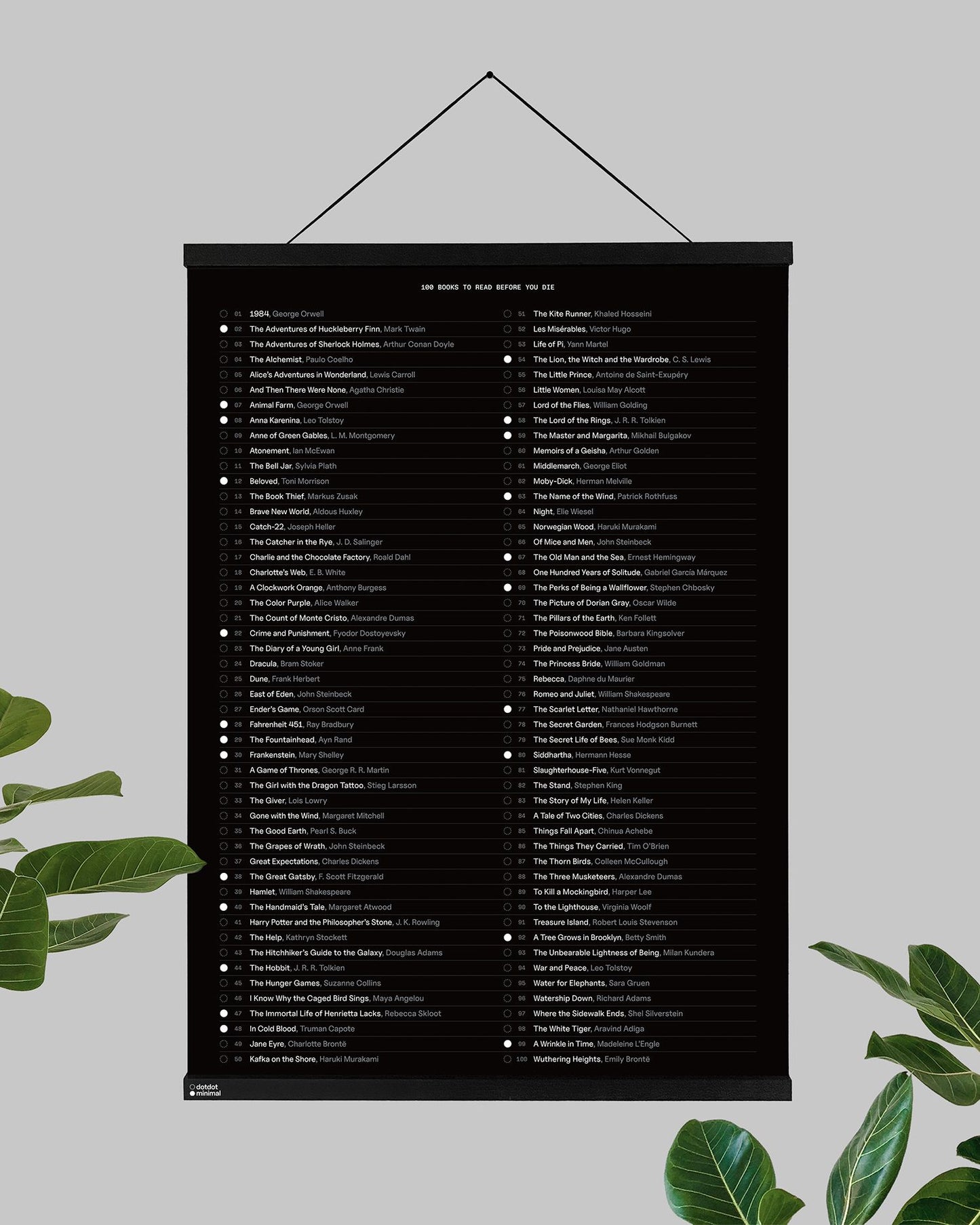 100 books poster