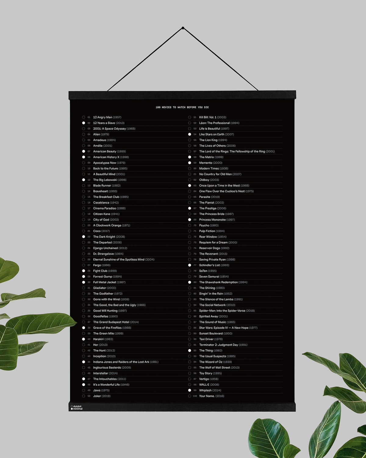 100 movies poster